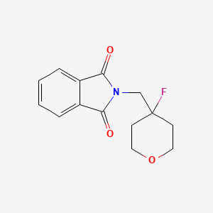2-((4-Fluorotetrahydro-2h-pyran-4-yl)methyl)isoindoline-1,3-dione