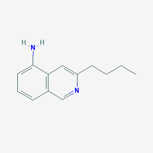 molecular formula C13H16N2 B8383531 5-Amino-3-butylisoquinoline 