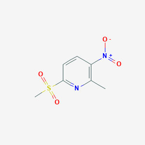molecular formula C7H8N2O4S B8383552 6-Methanesulfonyl-2-methyl-3-nitropyridine 