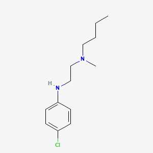 molecular formula C13H21ClN2 B8383609 N-(4-chlorophenyl)-N'-methyl-N'-n-butylethylene diamine 