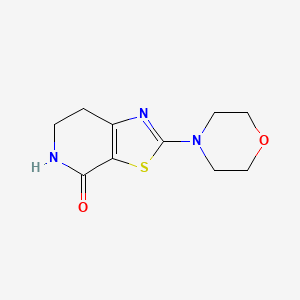 molecular formula C10H13N3O2S B8383697 2-(Morpholin-4-yl)-6,7-dihydro[1,3]thiazolo[5,4-c]pyridin-4(5h)-one 