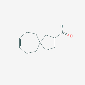 molecular formula C12H18O B8383702 Spiro[4.6]undec-8-ene-2-carbaldehyde 