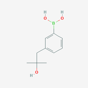 molecular formula C10H15BO3 B8383718 [3-(2-Hydroxy-2-methylpropyl)phenyl]boronic acid 