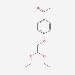 molecular formula C14H20O4 B8383721 1-(4-(2,2-Diethoxyethoxy)phenyl)ethanone 