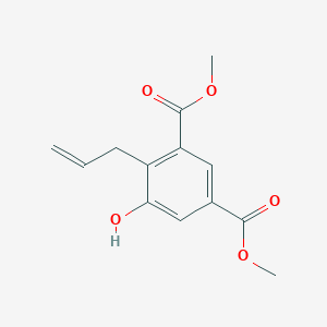 molecular formula C13H14O5 B8383791 Dimethyl 4-allyl-5-hydroxyisophthalate 