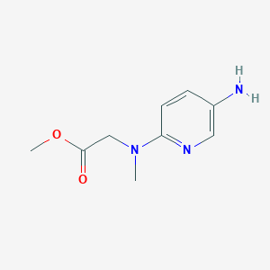 molecular formula C9H13N3O2 B8383813 [(5-Amino-pyridin-2-yl)-methyl-amino]-acetic acid methyl ester 