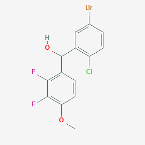(5-Bromo-2-chloro-phenyl)-(2,3-difluoro-4-methoxy-phenyl)methanol