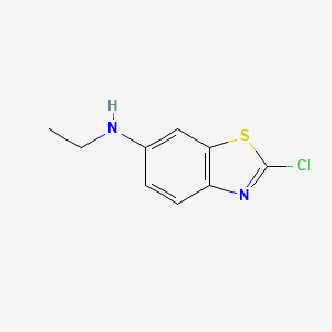 molecular formula C9H9ClN2S B8383929 2-Chloro-6-ethylaminobenzothiazole 