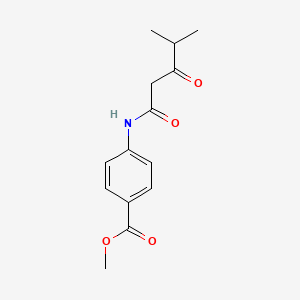 Methyl 4-(4-methyl-3-oxopentanamido)benzoate