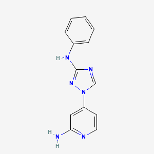 4-(3-Phenylamino-[1,2,4]triazol-1-yl)-pyridin-2-ylamine