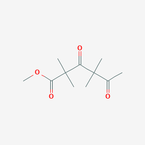 molecular formula C11H18O4 B8383988 Methyl 2,2,4,4-tetramethyl-3,5-dioxohexanoate 