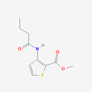 molecular formula C10H13NO3S B8383995 Methyl 3-(butyrylamino)thiophene-2-carboxylate 