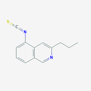 molecular formula C13H12N2S B8384000 5-Isothiocyanato-3-propylisoquinoline 