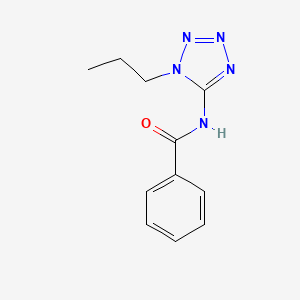 molecular formula C11H13N5O B8384010 N-(1-propyl-1H-tetrazol-5-y1)benzamide 