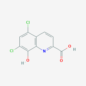 molecular formula C10H5Cl2NO3 B8384036 5,7-Dichloro-8-hydroxyquinoline-2-carboxylic acid 