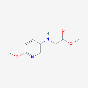 molecular formula C9H12N2O3 B8384060 (6-Methoxy-pyridin-3-ylamino)-acetic acid methyl ester 