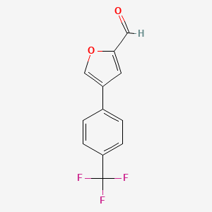 molecular formula C12H7F3O2 B8384099 4-(4-Trifluoromethylphenyl)furan-2-carbaldehyde 