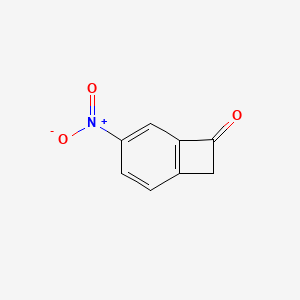 molecular formula C8H5NO3 B8384107 5-Nitrobenzocyclobutenone 