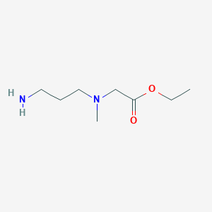 molecular formula C8H18N2O2 B8384114 3-{N-[(ethoxycarbonyl)methyl]-N-methylamino}propylamine 
