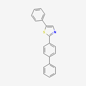 molecular formula C21H15NS B8384117 2-(Biphenyl-4-yl)-5-phenylthiazole 