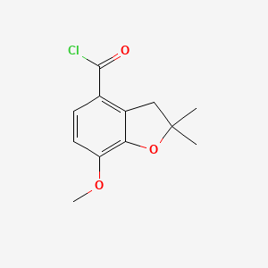 2,3-Dihydro-2,2-dimethyl-7-methoxybenzofuran-4-carbonyl chloride