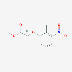 molecular formula C11H13NO5 B8384139 Methyl 2-(2-methyl-3-nitrophenoxy)propanoate 