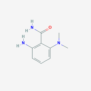 molecular formula C9H13N3O B8384237 2-Amino-6-dimethylaminobenzamide 