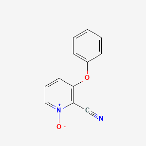 molecular formula C12H8N2O2 B8384247 3-Phenoxy-2-pyridinecarbonitrile 1-oxide 