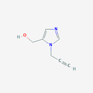 molecular formula C7H8N2O B8384283 5-Hydroxymethyl-1-(2-propyn-1-yl)imidazole 