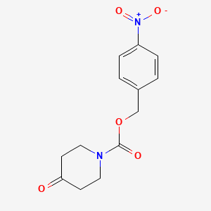 molecular formula C13H14N2O5 B8384311 (4-Nitrophenyl)methyl 4-oxopiperidine-1-carboxylate CAS No. 86224-71-7
