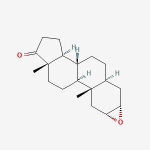 molecular formula C19H28O2 B8384383 2alpha,3alpha-Epoxy-5alpha-androstan-17-one 