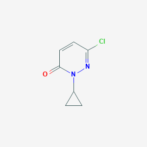 molecular formula C7H7ClN2O B8384397 6-chloro-2-cyclopropylpyridazin-3(2H)-one 
