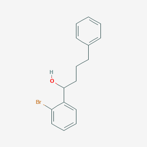 molecular formula C16H17BrO B8384457 1-(2-Bromo-phenyl)-4-phenyl-butan-1-ol 