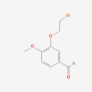 molecular formula C10H11BrO3 B8384469 3-(2-Bromoethoxy)-4-methoxybenzaldehyde 