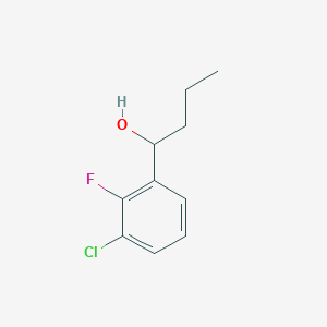 molecular formula C10H12ClFO B8384470 1-(3-Chloro-2-fluorophenyl)butan-1-ol 
