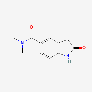 molecular formula C11H12N2O2 B8384483 2-oxo-2,3-dihydro-1H-indole-5-carboxylic acid dimethylamide 