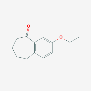 molecular formula C14H18O2 B8384488 2-Isopropoxy-6,7,8,9-Tetrahydro-5H-benzocyclohepten-9-one 