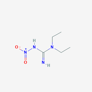 molecular formula C5H12N4O2 B8384492 N,N-diethyl-N'-nitroguanidine CAS No. 131748-99-7