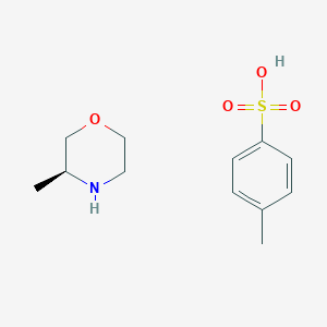 molecular formula C12H19NO4S B8384519 (3S)-3-methylmorpholine p-toluenesulfonate 