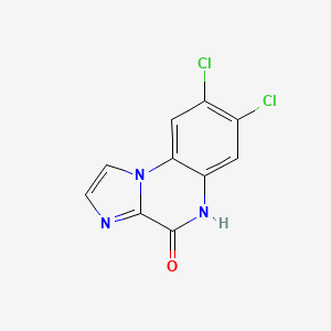 molecular formula C10H5Cl2N3O B8384520 7,8-dichloroimidazo[1,2-a]quinoxalin-4(5H)-one 