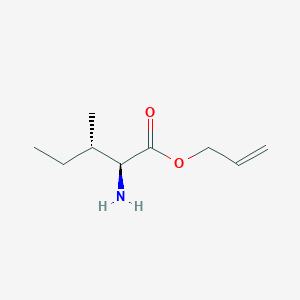 molecular formula C9H17NO2 B8384542 Isoleucine allyl ester 