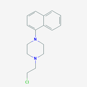 molecular formula C16H19ClN2 B8384631 1-(1-Naphthyl)-4-(2-chloroethyl)piperazine 