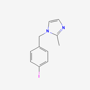 molecular formula C11H11IN2 B8384640 4-[(2-Methylimidazol-1-yl)methyl]phenyliodide 