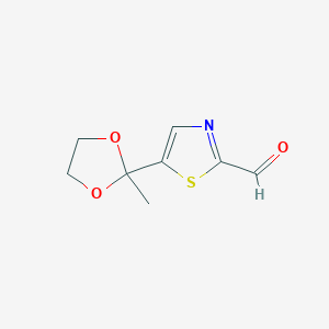 5-(2-Methyl-[1,3]dioxolan-2-yl)-thiazole-2-carbaldehyde