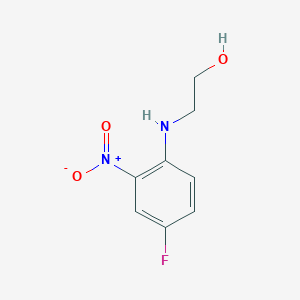 molecular formula C8H9FN2O3 B8384687 2-[(4-Fluoro-2-nitrophenyl)amino]ethanol 