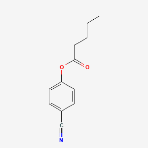 molecular formula C12H13NO2 B8384692 Valeric acid, 4-cyanophenyl ester 