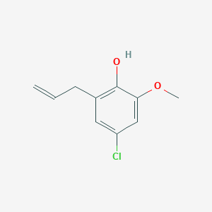 molecular formula C10H11ClO2 B8384737 2-Allyl-4-chloro-6-methoxyphenol 