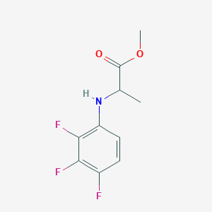 molecular formula C10H10F3NO2 B8384749 Methyl2-(2,3,4-trifluoroanilino)propionate 