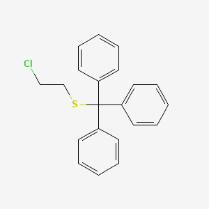 (2-Chloroethyl)(trityl)sulfane