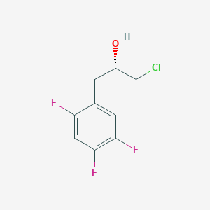molecular formula C9H8ClF3O B8384758 (2S)-3-(2,4,5-Trifluorophenyl)-1-Chloro-2-Propanol 